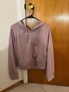 Puma Dusty Mauve Full-Zip Hoodie
